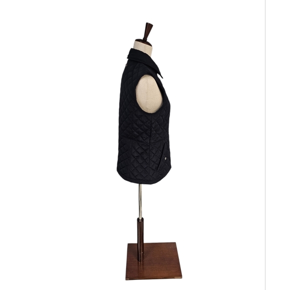 Lauren Ralph Lauren Navy Crest Patch Diamond Quilted Vest Small NWT - Picture 4 of 9